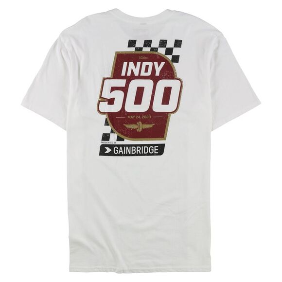 Indy 500 Mens White Event Graphic T-Shirt, white, M - Picture 2 of 2